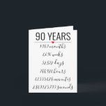 Convite 90th Birthday Card, milestone, retirement<br><div class="desc">Designed by The Arty Apples Limited</div>