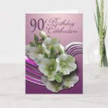 Convite 90th Birthday Celebration Invitation<br><div class="desc">A simple but elegant card to celebrate a 90th Birthday</div>