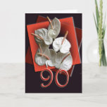 Convite 90th Birthday Celebration Invitation<br><div class="desc">A simple but elegant card to celebrate a 90th Birthday</div>