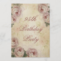 95.o Rosas de Chique de aniversário e renda