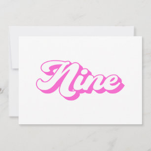 Convite 9.º aniversário da Retro Girl