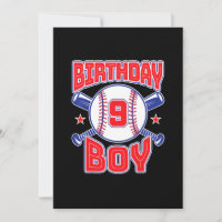 9.º Aniversário do Baseball Grande Número Nove Ano