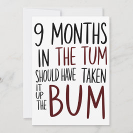 Convite 9 Meses No Tum Deviam Ter Levado No Cu Engraçado