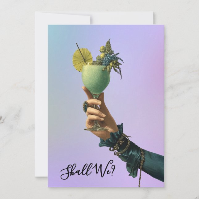 Convite *~* A101 2 Coquetel FOTO Ornamentado ENSAIO DE NOI (Frente)