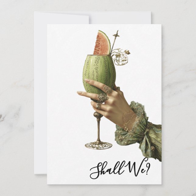 Convite *~* A101 4  Coquetel Ornamentado FOTO DESPEDIDA DE (Frente)