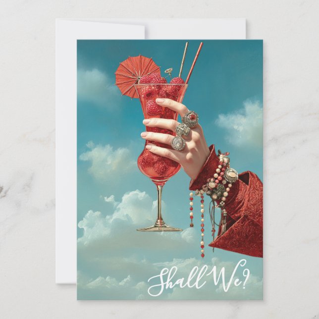 Convite *~* A101 Coquetel Ornamentado FOTO 16 NOIVA DESPED (Frente)