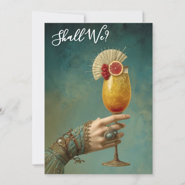 Convite *~* A101  Coquetel Ornamentado FOTO 24 DESPEDIDA D (Frente)