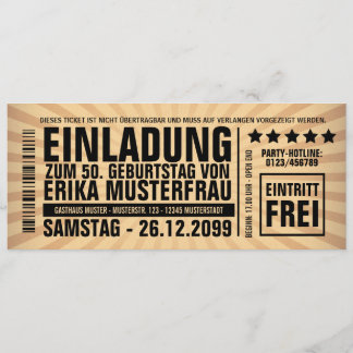 Convite a 50. Aniversário (personalisierbar)