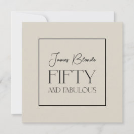 Convite A 50 e Fabulosa Festa de aniversário dos Cavalheir