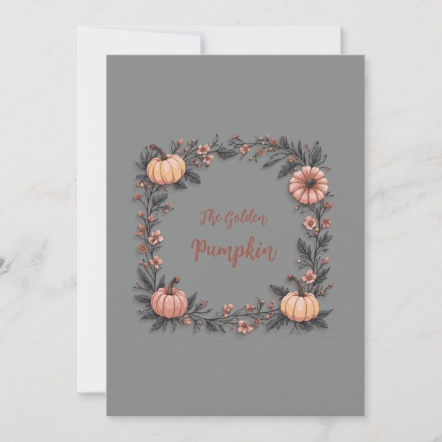 Convite A Abóbora do Ouro (Frente)