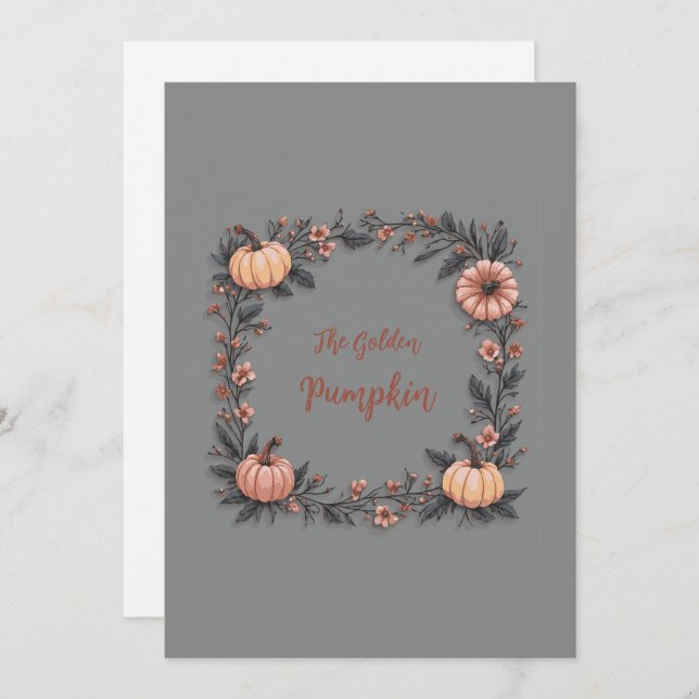 Convite A Abóbora do Ouro (Frente/Verso)