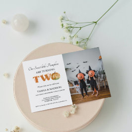 Convite A abóbora do outono entra na festa do segundo aniv