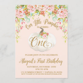 Convite À Abóbora, Primeiro Aniversário De Abóbora