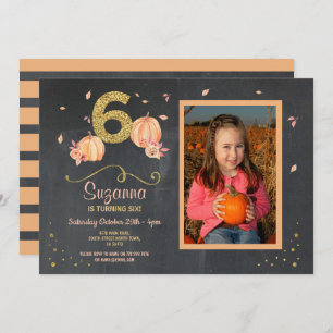 Convite A abóbora SEIS fotos do partido da queda do