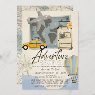 Convite A Adventure inicia o Viagem Map drive-by-Chá de fr
