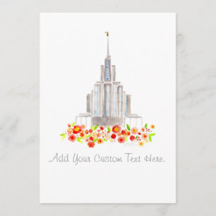 Convite A aguarela do templo de LDS Oquirrh convida o