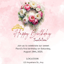 Convite à Aniversário da Pastel Princesa 15 Quince