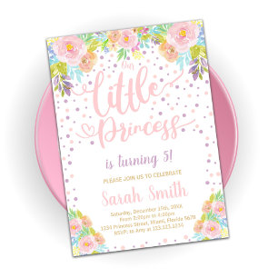 Convite à Aniversário da Princesa Rosa