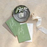 Convite à aniversário de 40 anos minimalista verde<br><div class="desc">*** Insira o H012 na pesquisa da loja para encontrar todos os itens correspondentes *** Ou visite nossa Coleção Minimalista Verde Sage. *** Este design de alta qualidade é fácil de personalizar para combinar as cores do casamento, estilos e temas. Para mais personalização, clique no link "Editar usando a Ferramenta...</div>