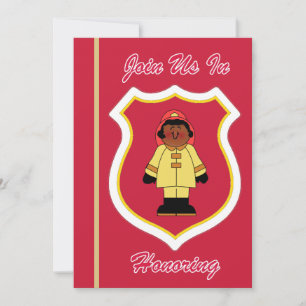 Convite à aposentadoria de uma mulher negra bombei