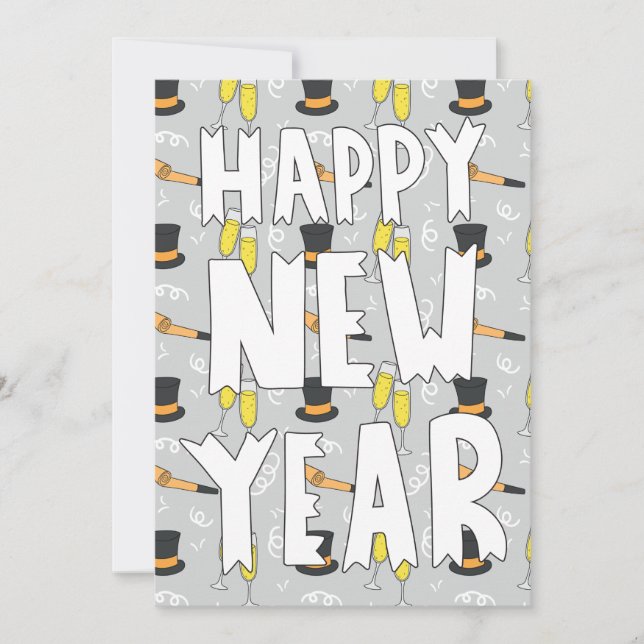 Convite à Apresentação de Felizes anos novos (Frente)