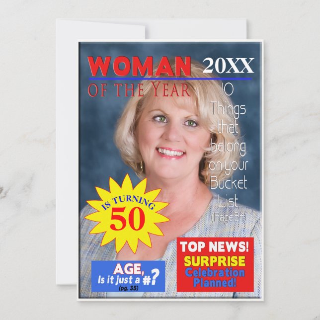 Convite à apresentação de fotos de aniversário - C (Frente)