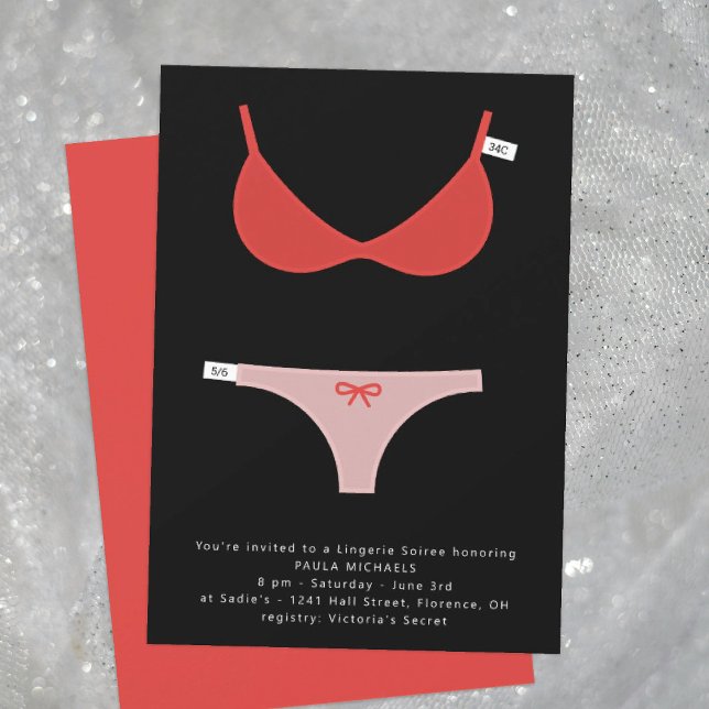 Convite à apresentação de Lingeries inteligente e  (Criador carregado)