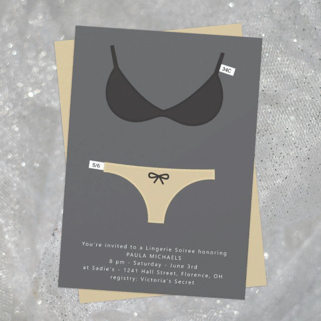 Convite à apresentação de Lingeries inteligente e  (Criador carregado)