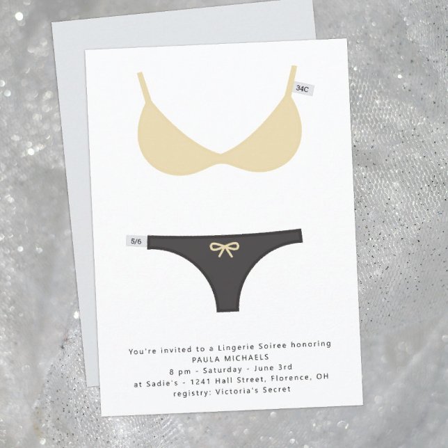 Convite à apresentação de Lingeries inteligente e  (Criador carregado)