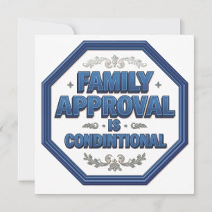 Convite A Aprovação da Família é Condicional