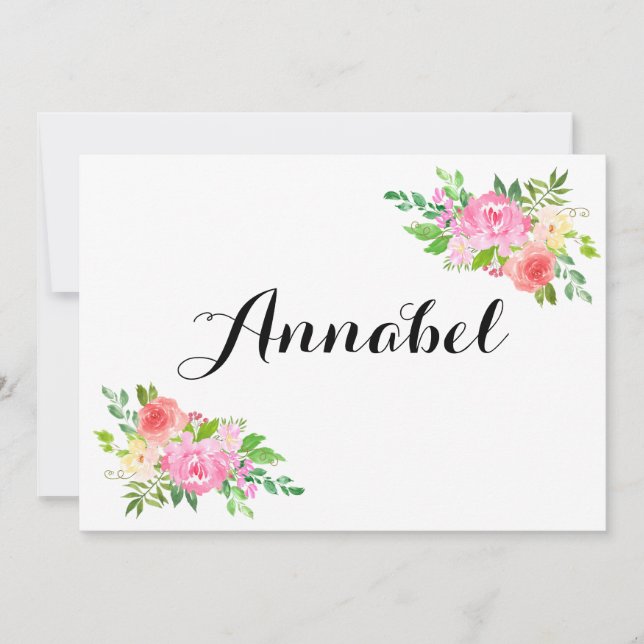 Convite A Aquarela Você Vai Com A Minha Proposta De Menina (Frente)