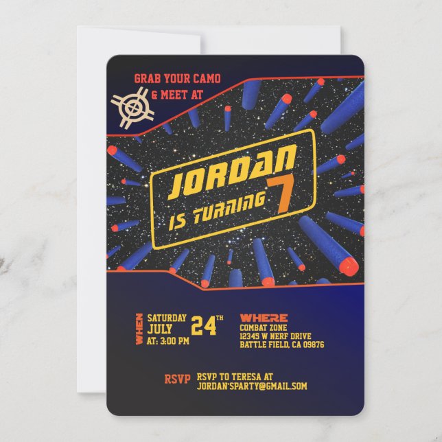 Convite à Arma Dart (Frente)