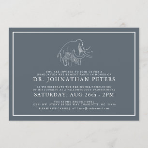 Convite A arqueologia mínima Graduation Retirement convid