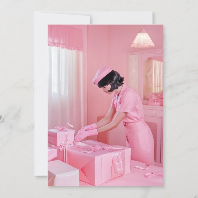 Convite A Arte da Maçã Rosa (Frente)