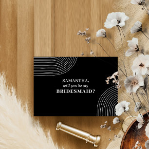 Convite A Arte Geométrica Branca Negra Seja a minha madrin