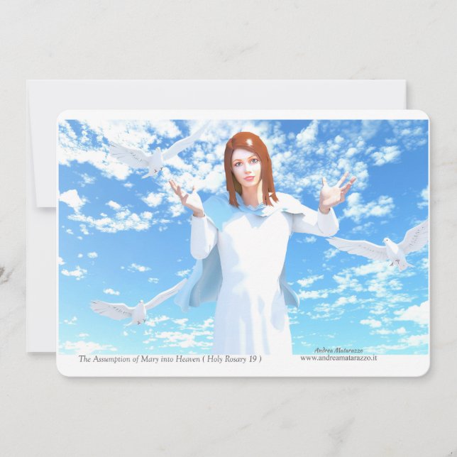 Convite A Assunção de Maria ao Céu (Frente)