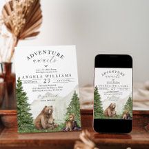 A Aventura Aguarda Chá de fraldas Neutro de Gênero