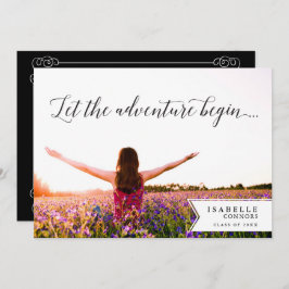 Convite A Aventura Começa A Festa de formatura De Fotos