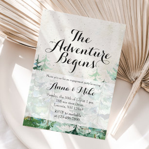 Convite A aventura começa a Festa de noivado russa