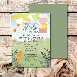 Convite A aventura começa na comuna Hot Air Balon 1rua