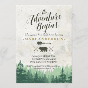 Convite A aventura começa o Chá de panela