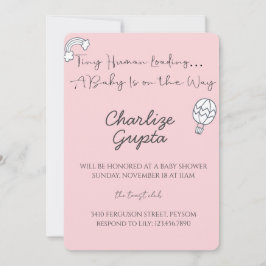 Convite A Baby Is on the Way Baby Shower 