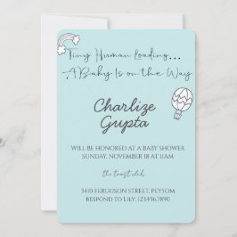 Convite A Baby Is on the Way Baby Shower 