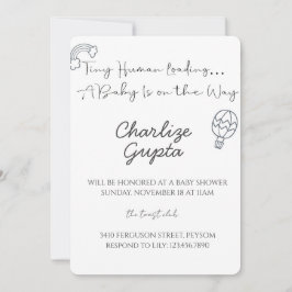 Convite A Baby Is on the Way Baby Shower 