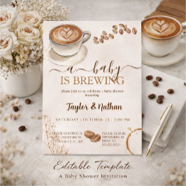 Convite a baby prepares a baby shower invitation