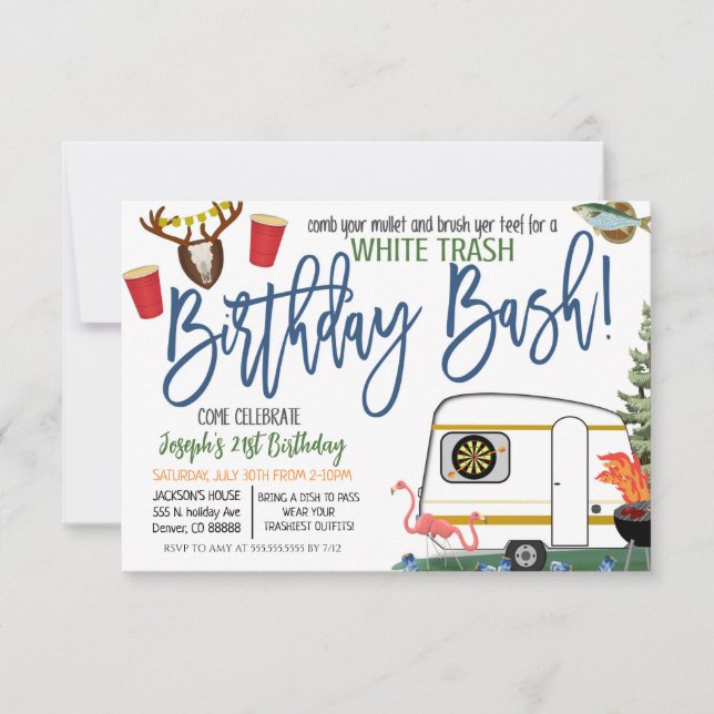 Convite à Bacia de Lixo Branco (Frente)