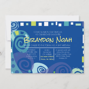 Convite à Bat Mitzvah, Bar ARK & WAVES DE NOAH