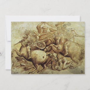 Convite A Batalha de Anghiari de Leonardo da Vinci