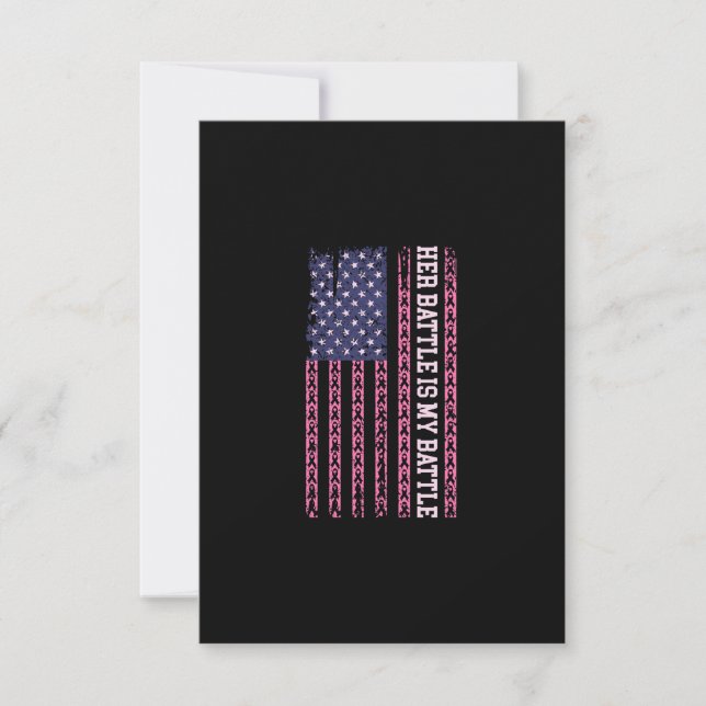 Convite a batalha dela é minha, design para cancer de peit (Frente)