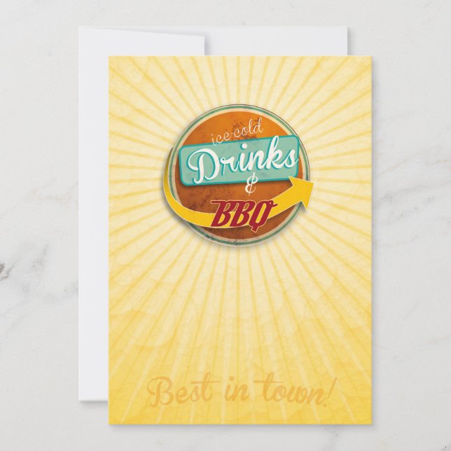 Convite à BBQ na 50er-Jahre-Style (Frente)